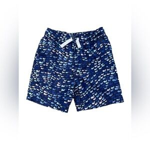 Vineyard Vines Size 5T Blue Whale Print Swim Trunks